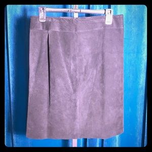 Express Leather Suede  Midi Skirt